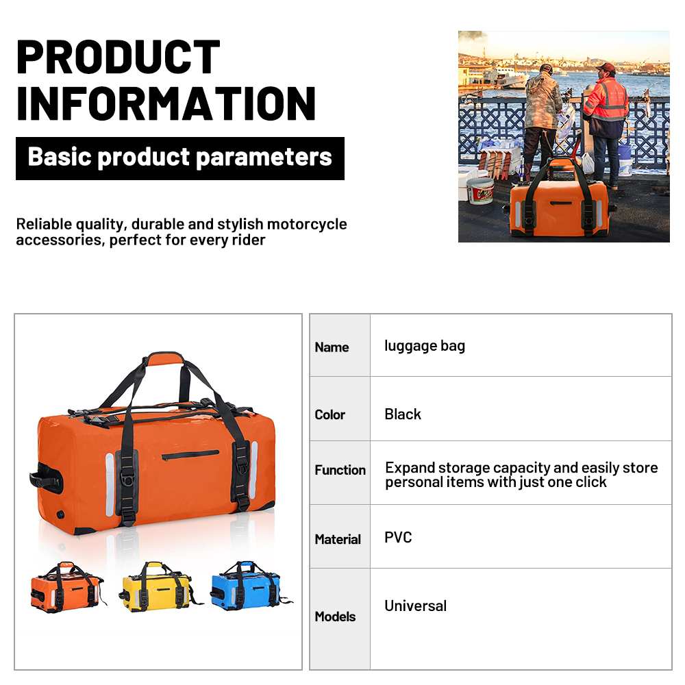 40/90L Expandable Motorcycle R - огляд і ціна Panniers Waterproof Rear